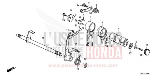 BARILLET DE SELECTION CRF70FC de 2012